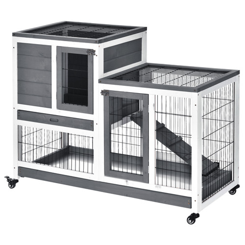 Wooden rabbit hutch - hutch, bunny