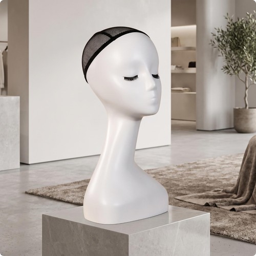 Swan neck mannequin head - mannequin,