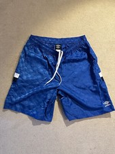 Rare Umbro Vintage Silky Shiny Satin Nylon Football Gym Shorts Glanz XL BNWT