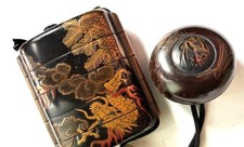 Japanese Dragon Maki-e Inro