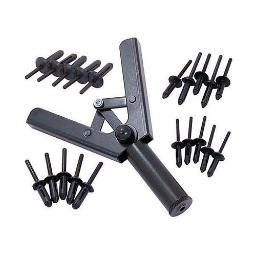 Plastic rivet gun garage - plastic,