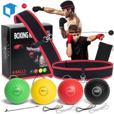 Boxing Fight 4 Balls With Head Band For Reflex Speed Training Punching Exercise