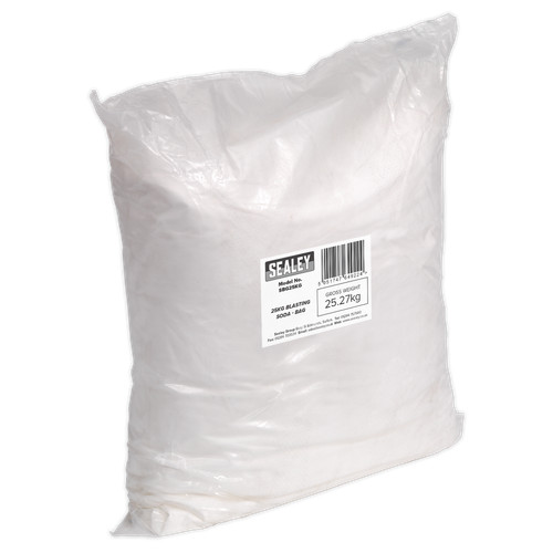 Sealey blasting soda 25kg bag - soda,
