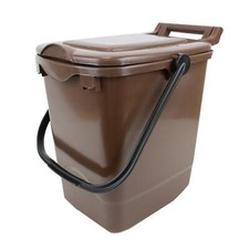 Brown Large 23 Litre Compost Food Waste Caddy - 23L Kerbside Bin