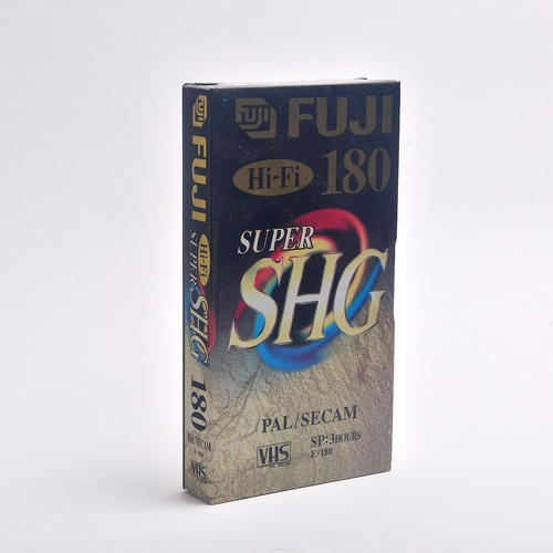 Fuji super shg 180 vhs - hi-fi, e-180