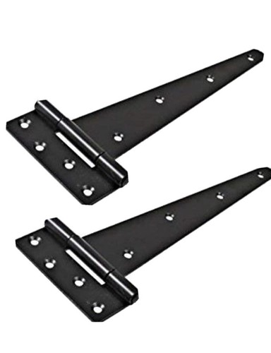 Pair black tee hinge - pair,