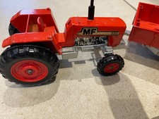 Matchbox Superkings Massey Ferguson 595 red Tractor & trailer 1978, K-35.
