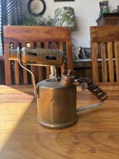 Vintage MONITOR No. 24 Brass Paraffin Blow Torch Lamp Tool Made in England