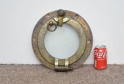 Antique porthole old brass