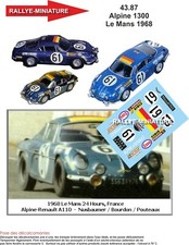 DECALS 1/43 REF 4387 Renault