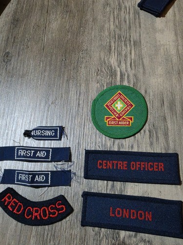 British red cross badges - red,