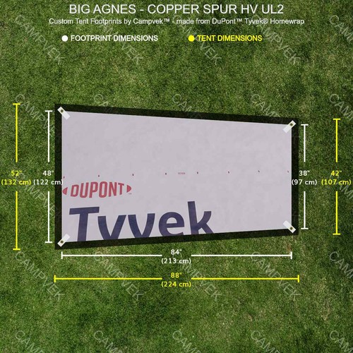 Tyvek footprint for the big - the,