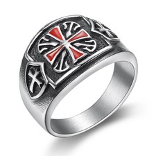 Templar Cross Ring Men
