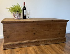 Antique Pine Trunk Chest