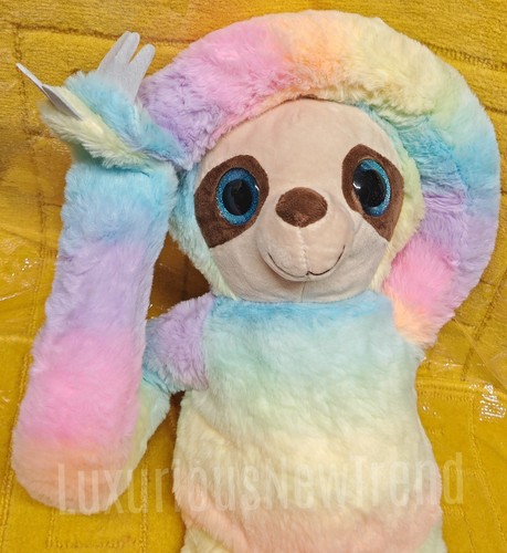 New 75cm rainbow sloth - new,