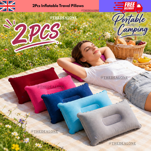 2pcs inflatable travel pillow - 2pcs,