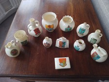 WH Goss Crested China  Various Items Mostly Roman Models. 12 In Total crest ware