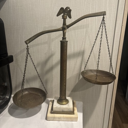 Antique scales justice made - of,