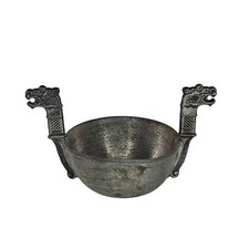 Pewter Viking Salt Cellar Dip