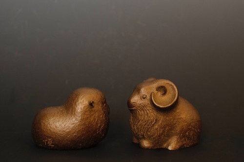 Fine okimono bronze figure - bronze, of