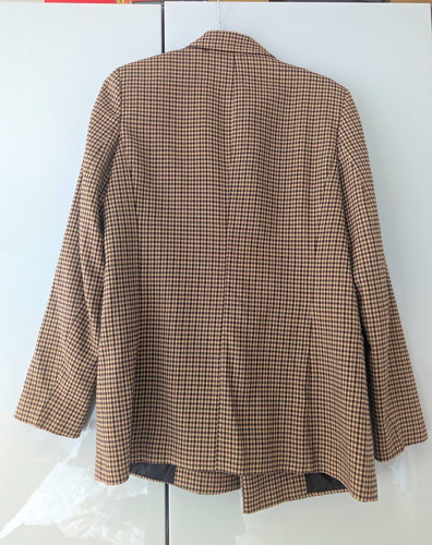 Zara womens brown black check - brown/black,