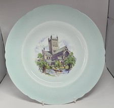 Shelley Gainsborough shape cabinet plate Wells Cathedral fine bone china 10.75"