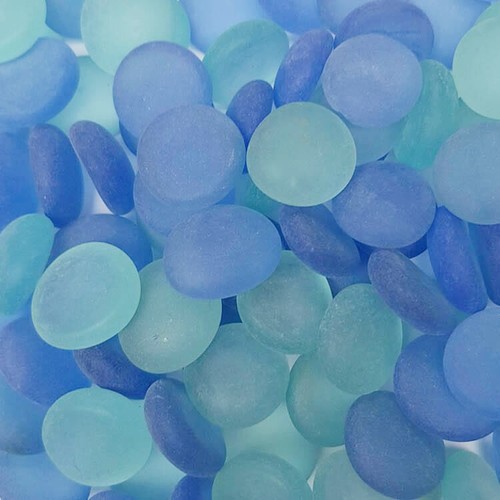 Decorative round glass pebbles - decorative,