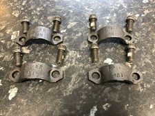 JCB PARTS 4 PROPSHAFT STRAPS + SCREWS (116/00525A + 826/00892) 3CX 4CX