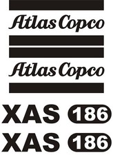 Atlas Copco XAS 186  Decal Kit