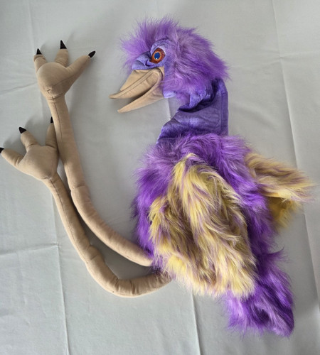 Large purple emu - large, puppet