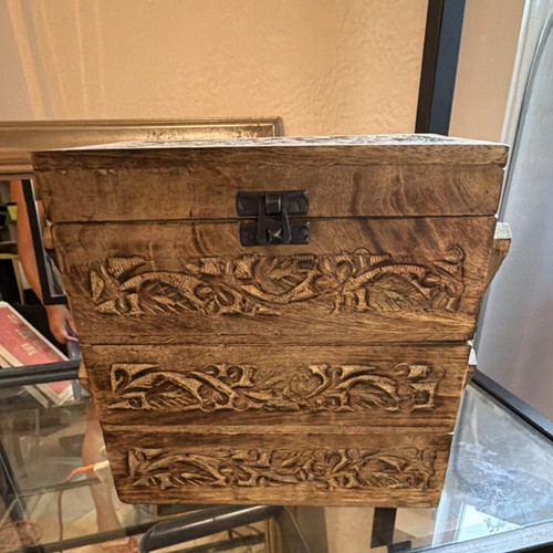 Wood jewelry box - wood,