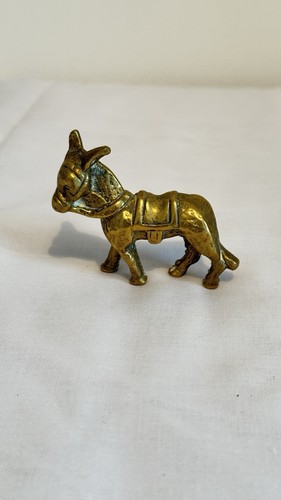 Vintage solid brass donkey