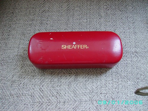 Silver sheaffer fountain pen