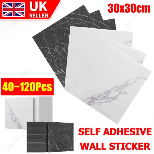 40pc marble vinyl floor tiles - 40pc,