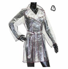 Womens Girls Transparent Clear