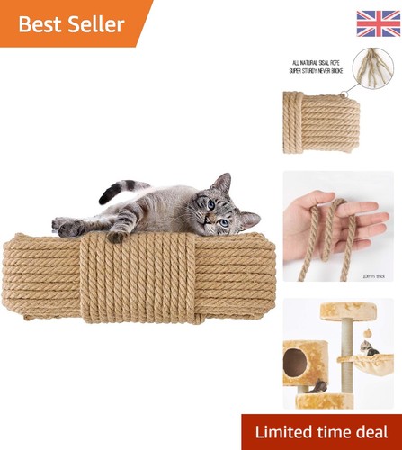 Natural 33ft sisal - natural, 6mm