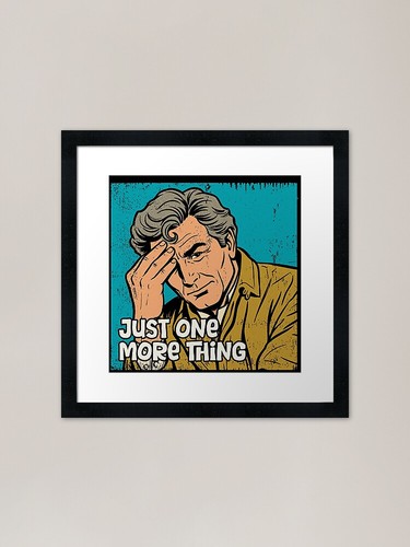 Columbo pop art framed - columbo,