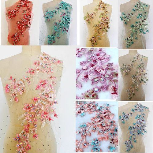 Beads gown diy lace applique - gown,