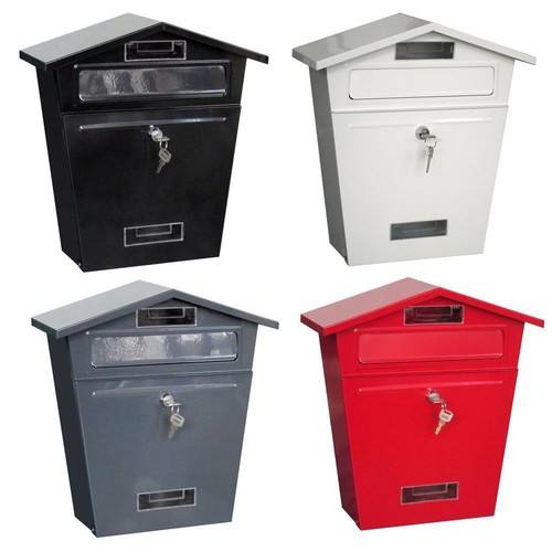 Steel post box - steel,