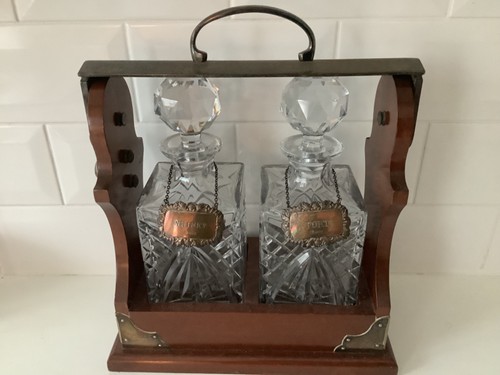 Vintage mahogany bottle - 2,