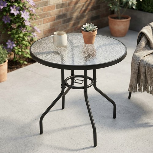 Stylish black round - stylish, garden