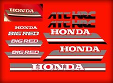 1985 85' honda ATC 250ES Big Red ATC 11pc Set Gas Tank Decals Stickers 250 es