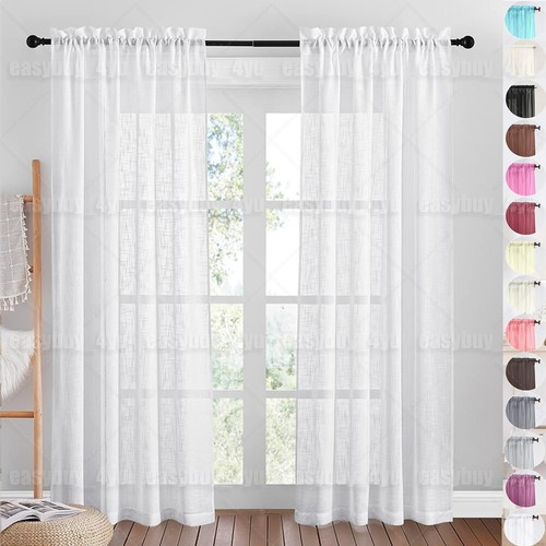 Pair voile curtains 2 - a,