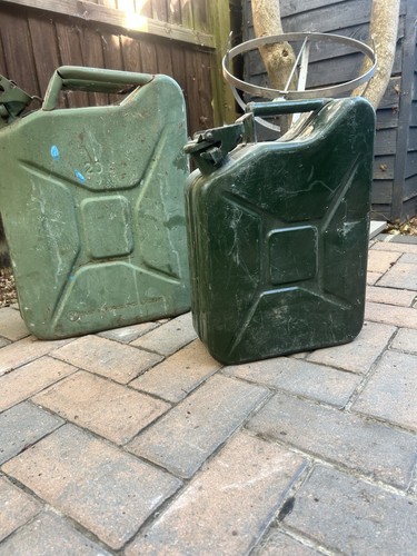 Vintage petrol cans set - vintage, 2