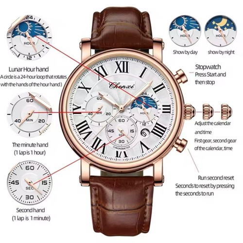 Chenxi men chronograph - chenxi,
