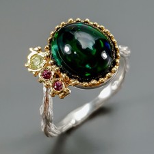 2 ct jewelry Natural Black