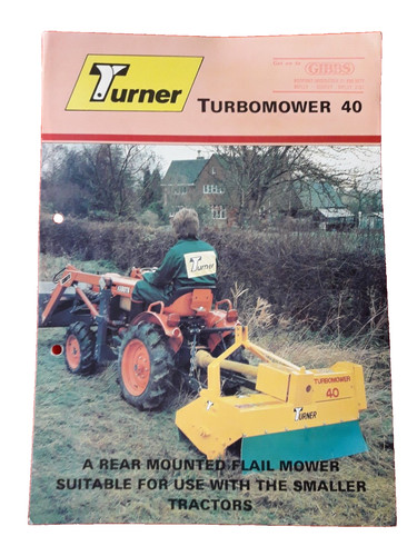 Turner turbomower brochure - turner,