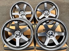 18" Grey Drift Alloy Wheels Fits Volkswagen Golf Mk5 Mk6 Mk7 Mk8 5x112