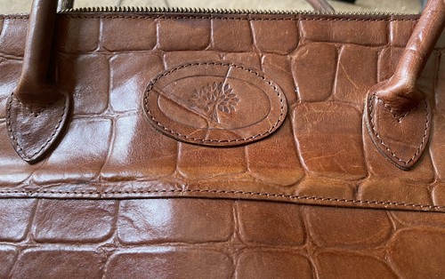 Vintage large mulberry brown - large,