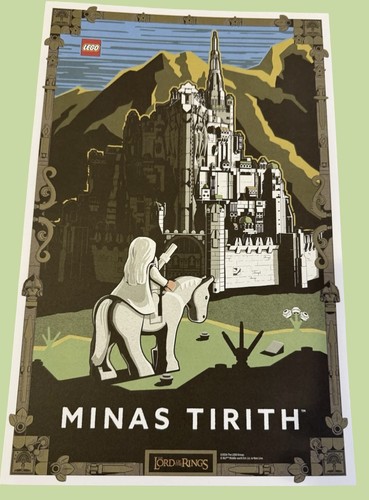 Lego minas tirith - minas, poster